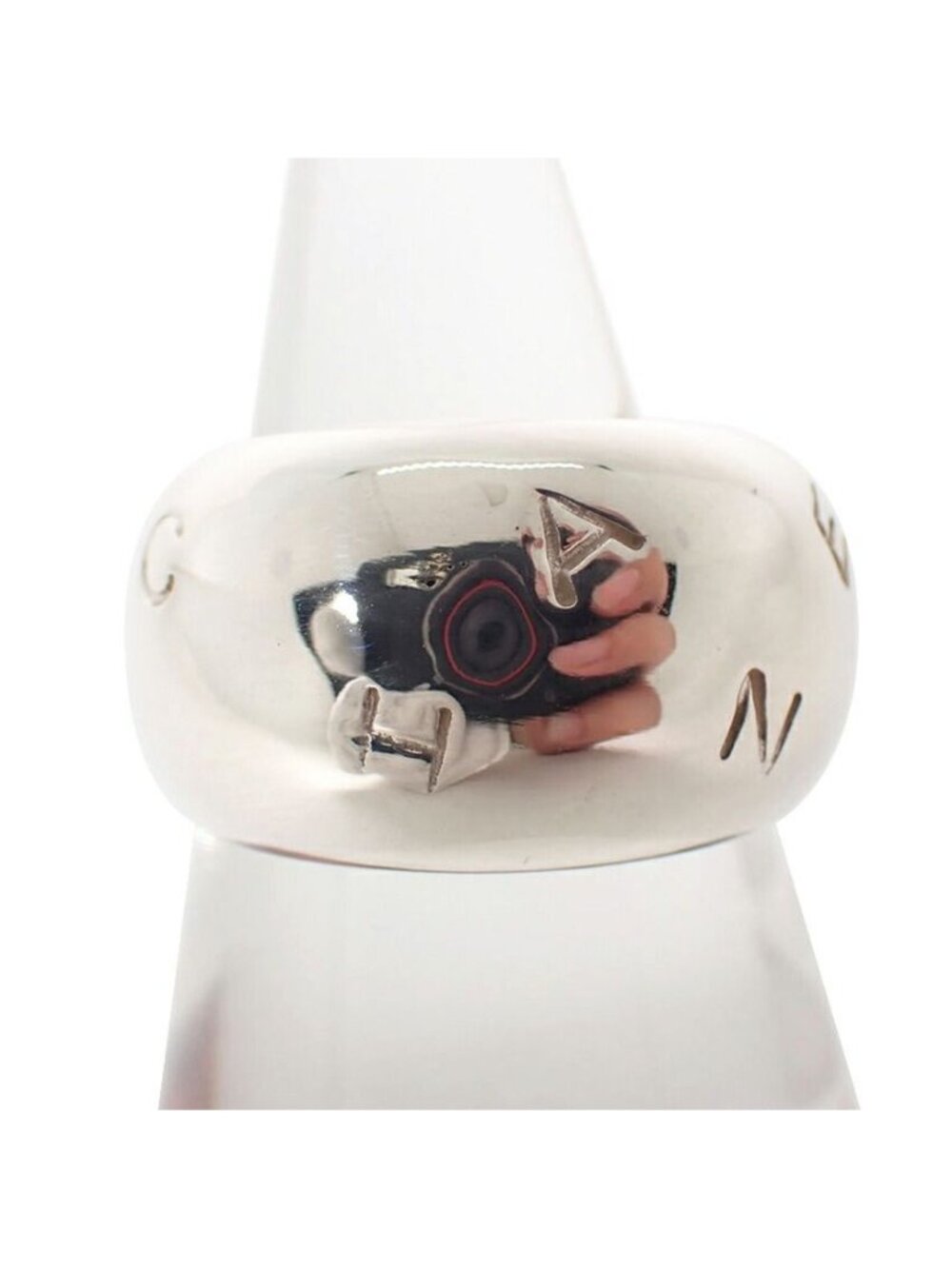 Chanel 925 Logo Wide Ring